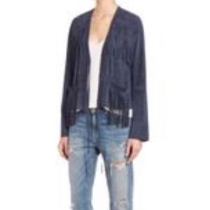 Elizabeth and James Zadeh Fringed Suede Jacket